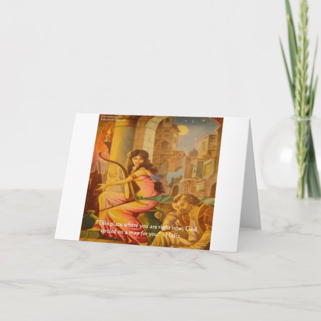 Hafiz "God's Circle" Wisdom Quote Card (Front)