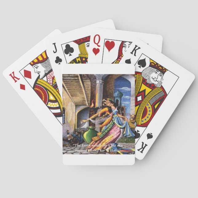 Hafiz (Sun & Earth) Love Quote Poker Cards (Back)