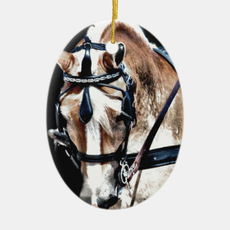Haflinger Ceramic Ornament