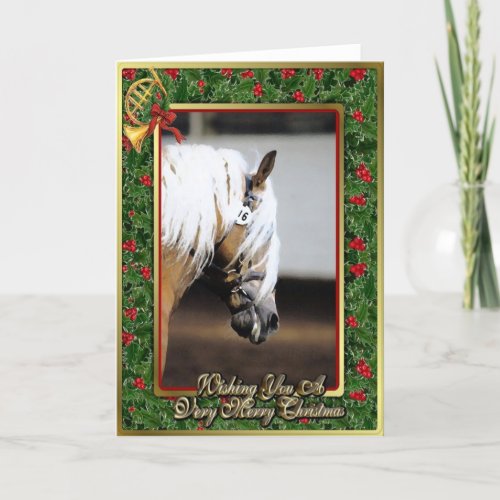 Haflinger Horse Blank Christmas Card