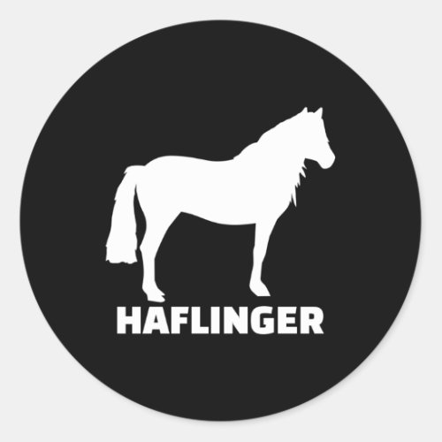 Haflinger Horse Classic Round Sticker