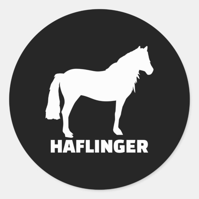 Haflinger Horse Classic Round Sticker (Front)