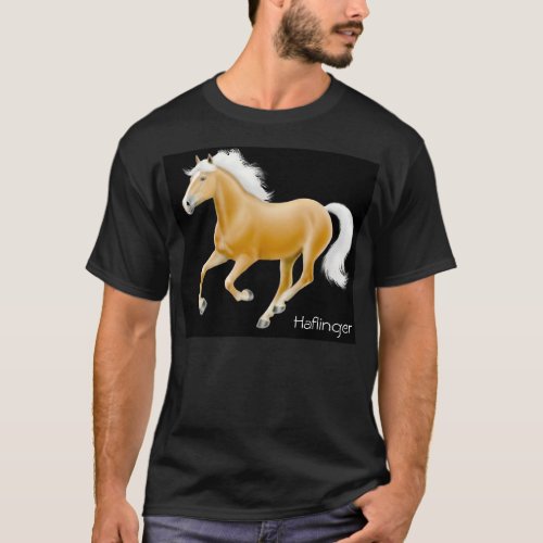 Haflinger Horse Dark T_Shirt