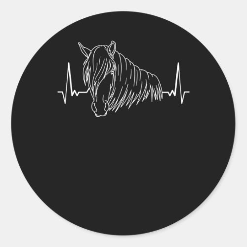 Haflinger Horse Gift Idea Classic Round Sticker