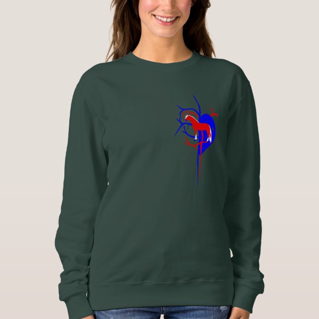 Haflinger Horse Lover T-Shirt Sweatshirt (Front)