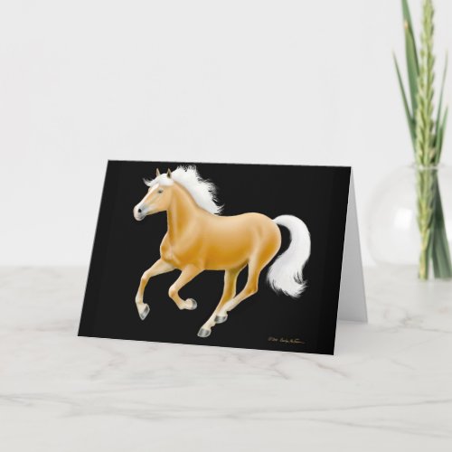 Haflinger Palomino Horse Card