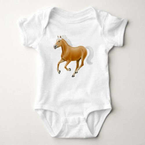 Haflinger Palomino Pony Infant One Piece Baby Bodysuit