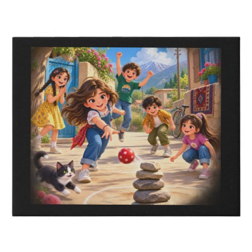 Haft Sang – Seven Stones Faux Canvas Print
