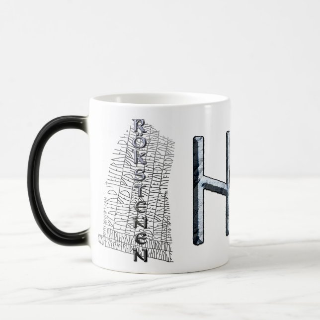 Hagalaz rune mug (Left)