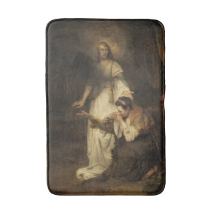 Hagar and the Angel (by Carel Fabritius) Bath Mat