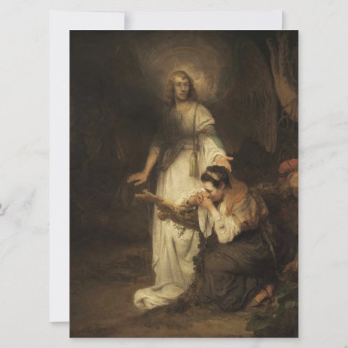 Hagar and the Angel by Carel Fabritius Card