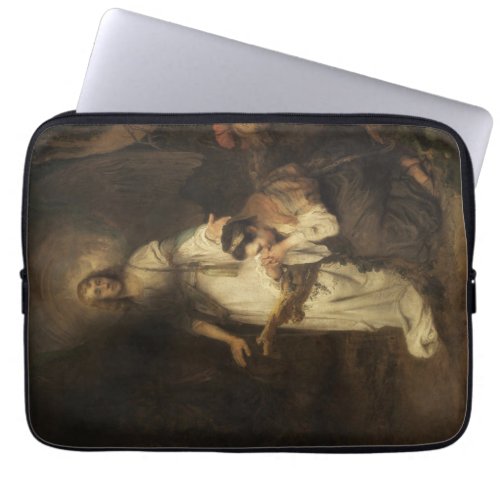 Hagar and the Angel by Carel Fabritius Laptop Sleeve