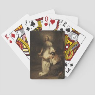 Hagar and the Angel (by Carel Fabritius) Poker Cards