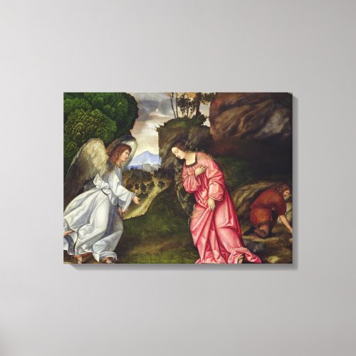 Hagar and the Angel Canvas Print