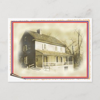Hager House Colonial Home Postcard by template_frames at Zazzle