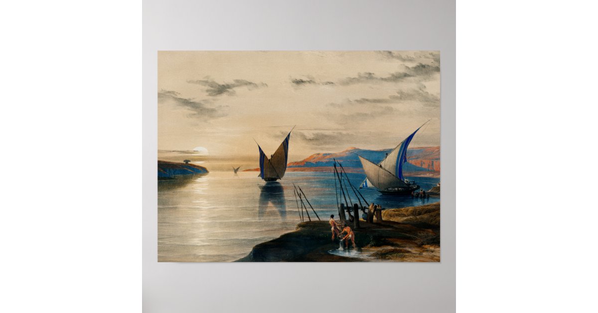 Hager Selsilis landscape painting poster | Zazzle