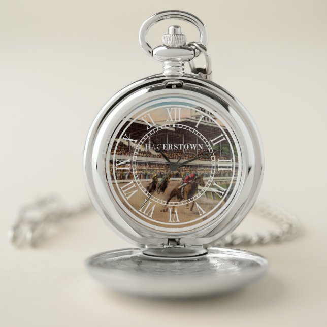 Hagerstown Horse Racing Pocket Watch (Inside)