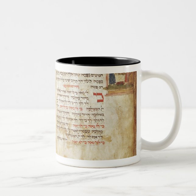 Haggadah for the Eve of Passover Two-Tone Coffee Mug (Right)