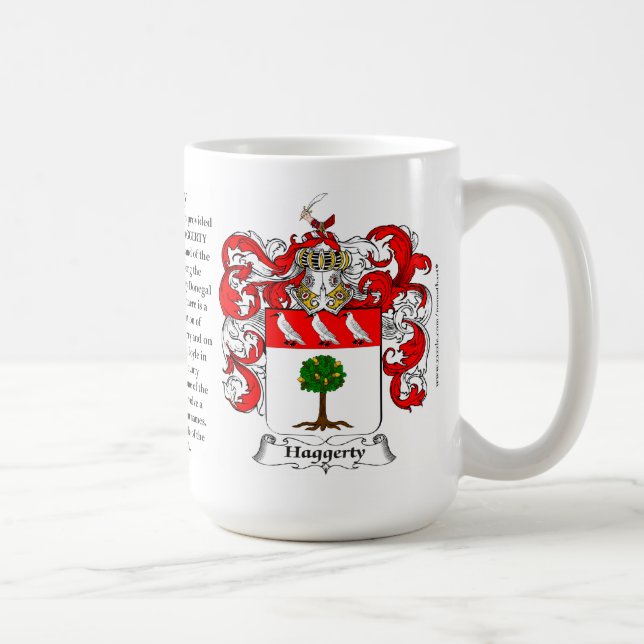 Haggerty, the Origin, the Meaning and the Crest Coffee Mug (Right)