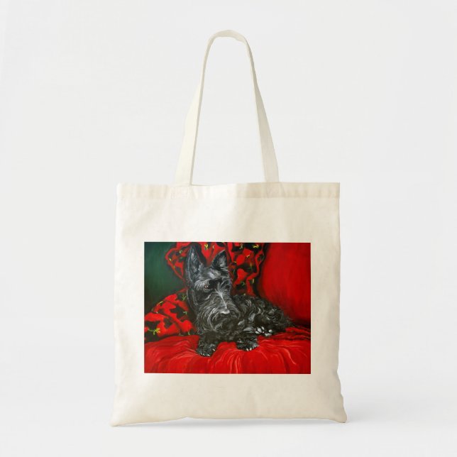 Haggis the Scottish Terrier Tote Bag (Front)