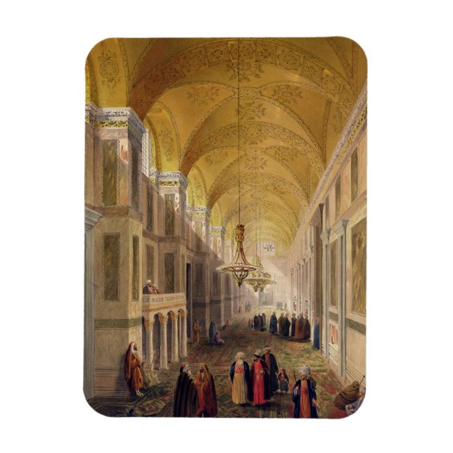Haghia Sophia, plate 2: the narthex, engraved by L Magnet (Vertical)