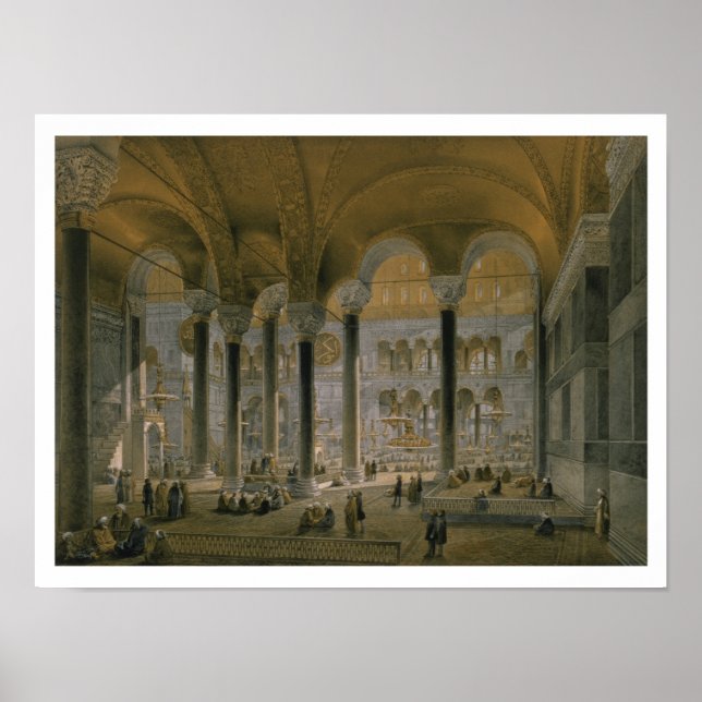 Haghia Sophia, plate 6: the north nave, engraved b Poster (Front)