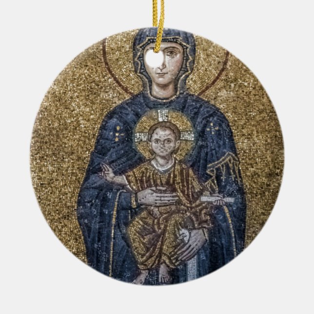 Hagia Sofia Mosaics Ceramic Ornament (Front)