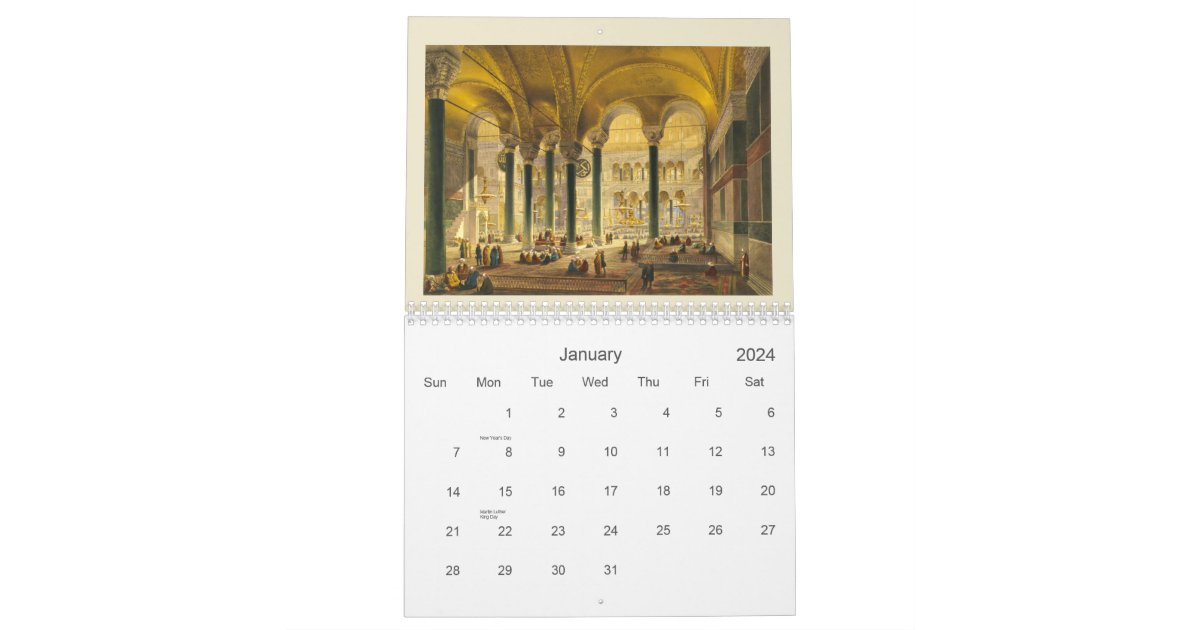 Hagia Sophia Calendar Zazzle