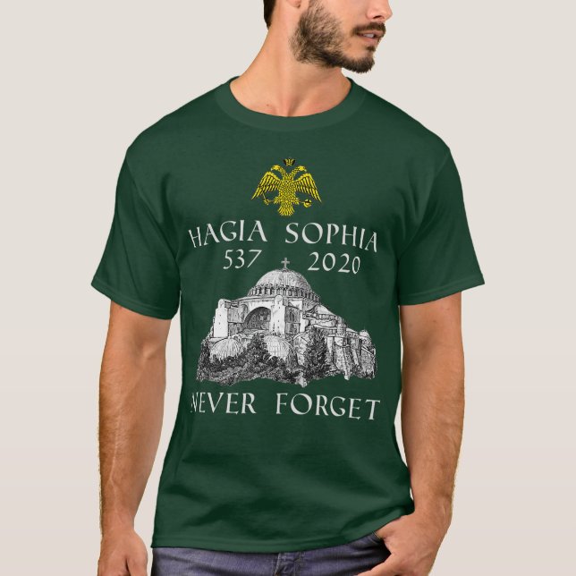 Hagia Sophia Church Museum Roman Byzantine Icons T-Shirt (Front)