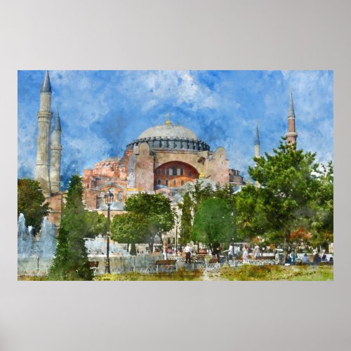 Hagia Sophia in Sultanahmet Istanbul Poster