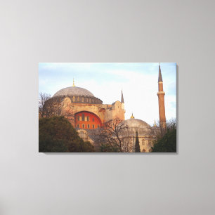 Hagia Sophia inaugurated by the Byzantine Canvas Print