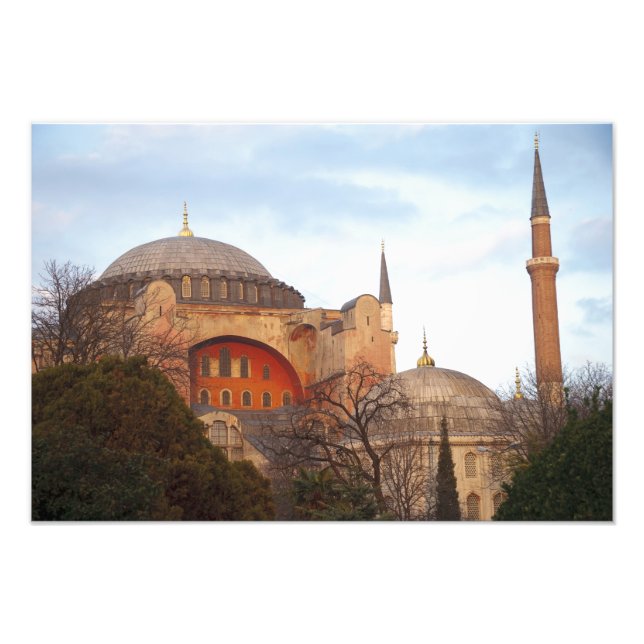 Hagia Sophia inaugurated by the Byzantine Photo Print (Front)