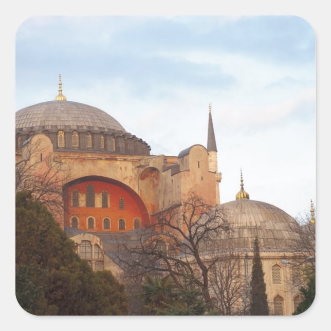 Hagia Sophia inaugurated by the Byzantine Square Sticker (Front)