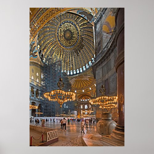 Hagia Sophia Interior design Poster