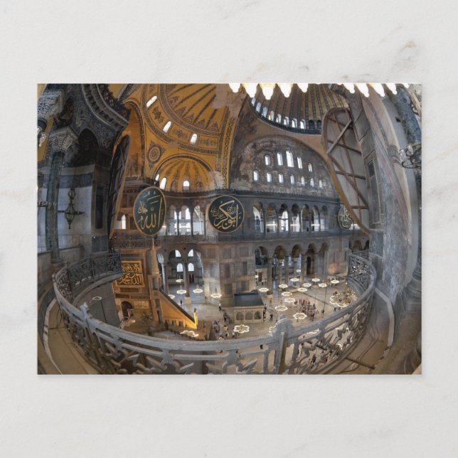 Hagia Sophia interior Postcard (Front)