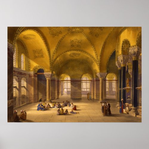 Hagia Sophia interior Poster