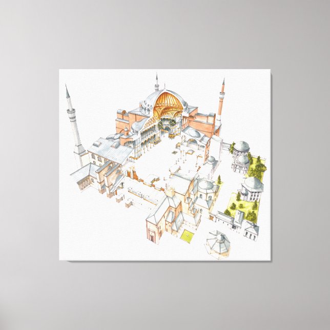 Hagia Sophia. Istambul Turquey. Canvas Print (Front)
