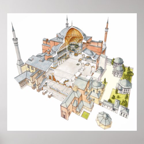 Hagia Sophia Istambul Turquey Poster