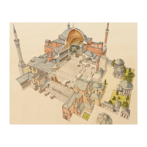 Hagia Sophia Istambul Turquey Wood Wall Decor