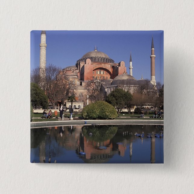 Hagia Sophia, Istanbul, Turkey Pinback Button (Front)