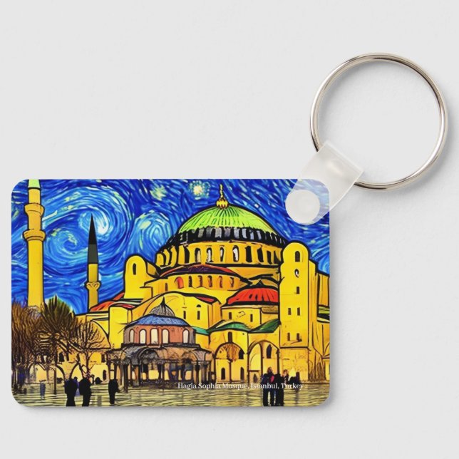 Hagia Sophia Mosque, Istanbul on a key ring (Front)