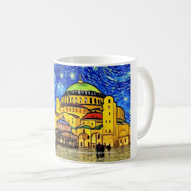 Hagia Sophia Mosque, Istanbul, Turkey on a Mug (Front Right)