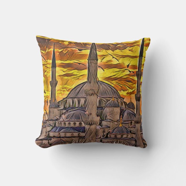Hagia Sophia Throw Pillow (Front)