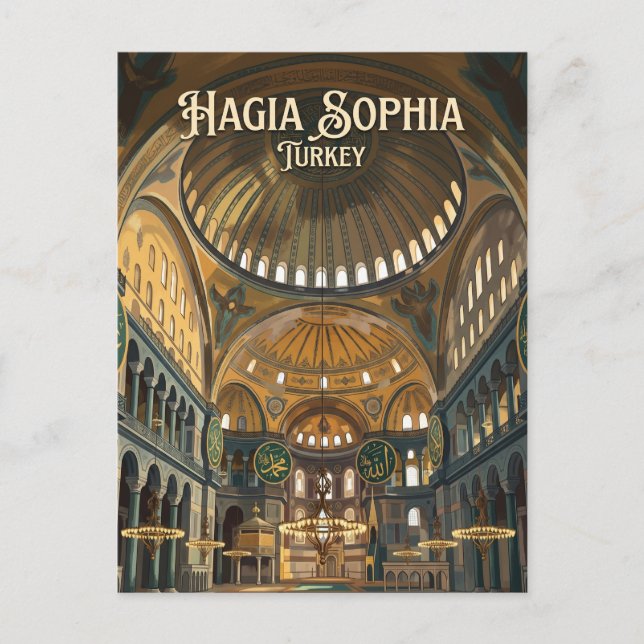 Hagia Sophia Turkey Postcard (Front)