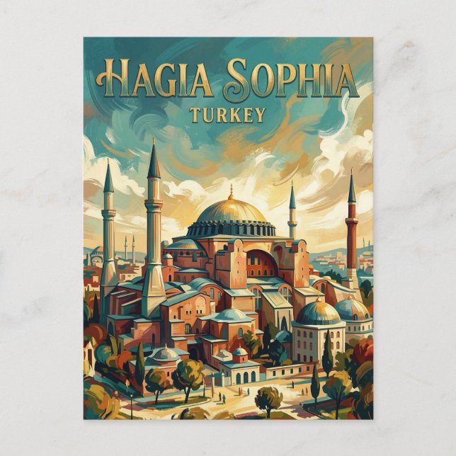 Hagia Sophia Turkey Postcard (Front)