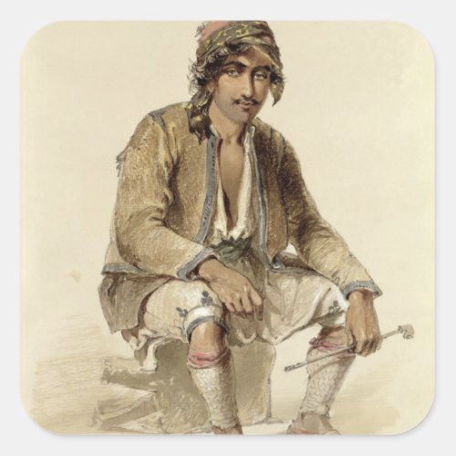 Hagiadur _ from Erzerum 1856 Square Sticker