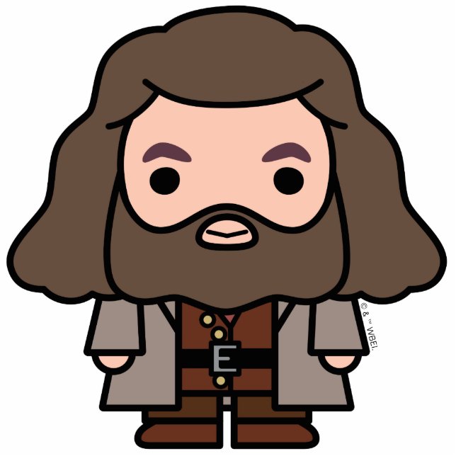 Hagrid Cartoon Character Art Cutout (Front)