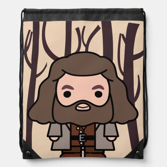 Hagrid Cartoon Character Art Drawstring Bag (Front)