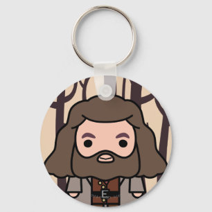 Hagrid Cartoon Character Art Keychain
