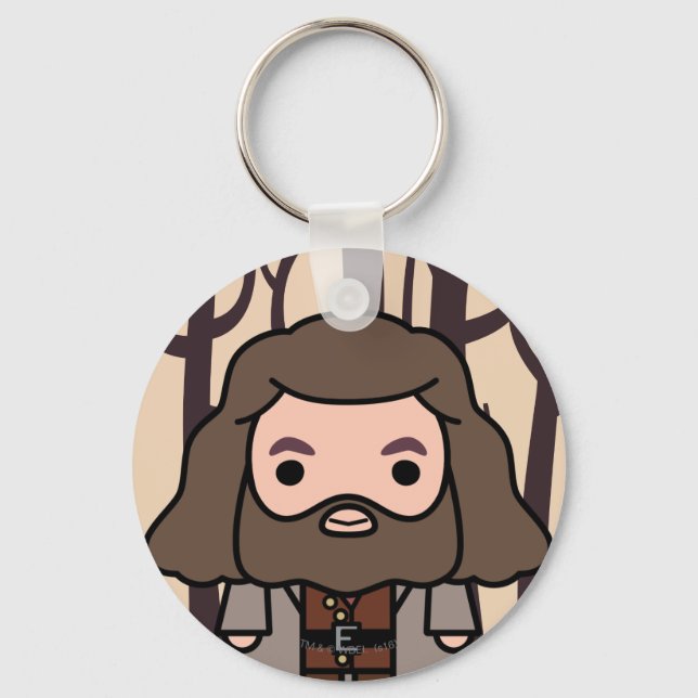 Hagrid Cartoon Character Art Keychain (Front)